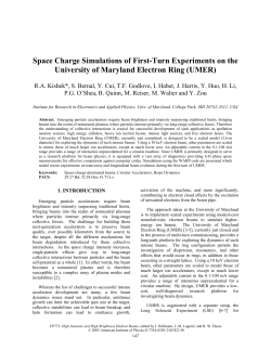Space Charge Simulations of First-Turn