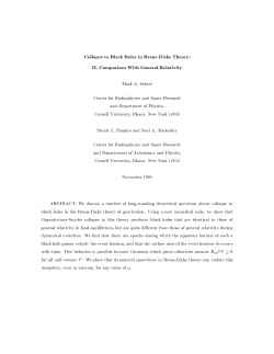 Collapse to Black Holes in Brans-Dicke Theory: II. Comparison With