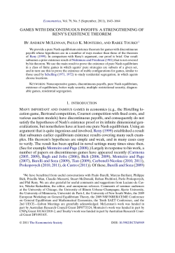 Games With Discontinuous Payoffs: A Strengthening of Reny`s