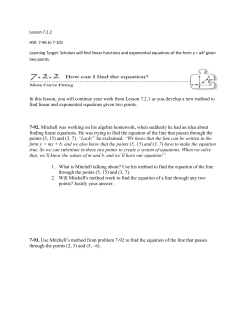 7-96. Find an exponential function that passes