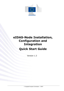eIDAS Node Installation Quick Start Guide v1.3.0