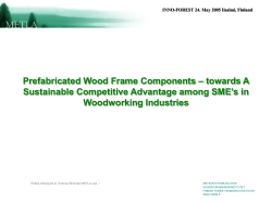 Prefabricated Wood Frame Components