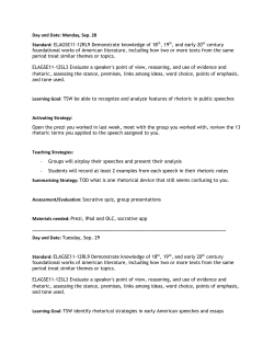 Day and Date: Monday, Sep. 28 Standard: ELAGSE11