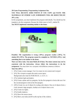 Programming Assignment One and Report One