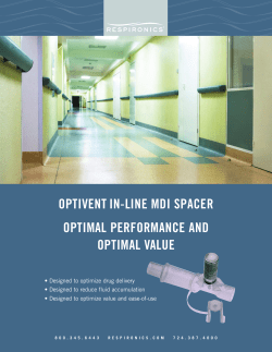 optivent in-line mdi spacer optimal performance and optimal value