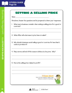 Setting a Selling Price
