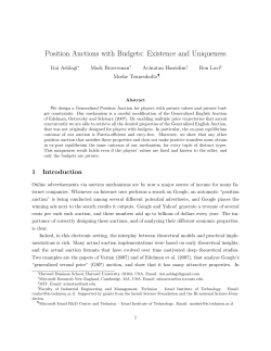 Position Auctions with Budgets: Existence and Uniqueness