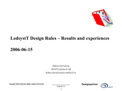 Design Rules FMV Arkdag 2006-06-15