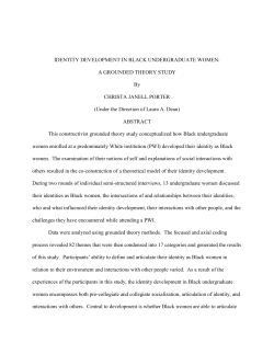 IDENTITY DEVELOPMENT IN BLACK UNDERGRADUATE WOMEN
