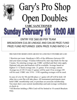 entry fee $60.00 per team - Air Lanes | Des Moines IA