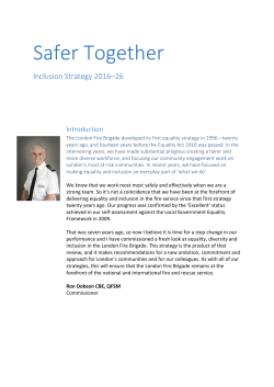 Safer Together - London Fire Brigade