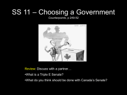 SS 11 – Choosing a Government