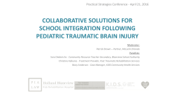 Collaborative Solutions for School Integration Following