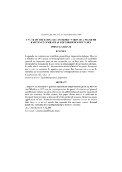 A NOTE ON THE ECONOMIC INTERPRETATION OF A PROOF OF