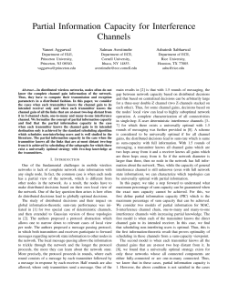 Partial Information Capacity for Interference Channels