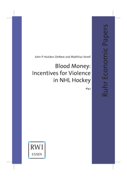 Ruhr Economic Papers