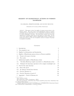 RIGIDITY OF HAMILTONIAN ACTIONS ON POISSON MANIFOLDS