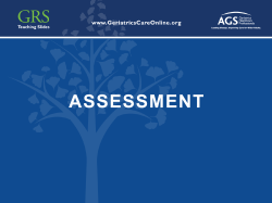 Assessment.GRS9 - Geriatrics Care Online