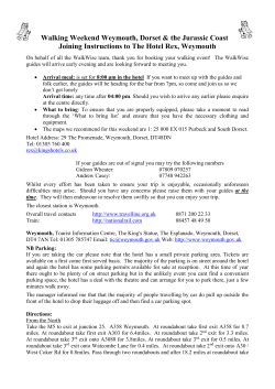 Route Card for Travel to Glaramara by Road