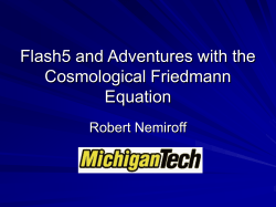 Flash5 and Adventures with the Cosmological Friedmann