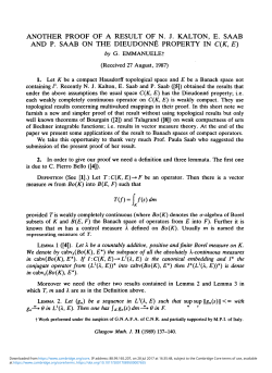 Another proof of a result of N. J. Kalton, E. Saab and P. Saab on the