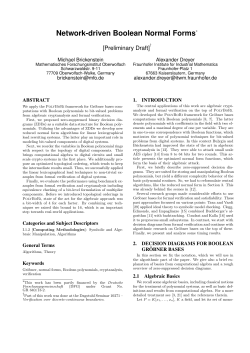 Network-driven Boolean Normal Forms