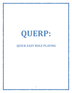 quick easy role playing