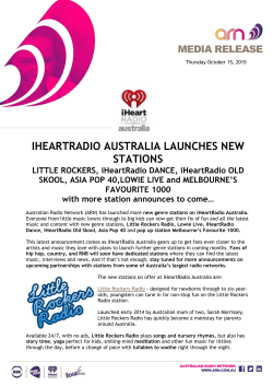 the full release - Australian Radio Network