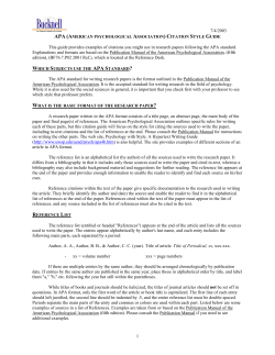 apa - Bucknell University