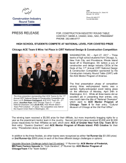 ACE Chicago Team 6 - Construction Industry Round Table