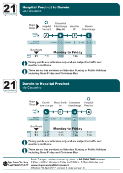 Route 21 bus timetable