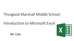 Achieving Excellence with Microsoft Excel
