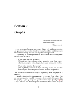 Section 9 Graphs
