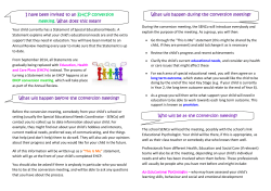 Conversion review leaflet for parents