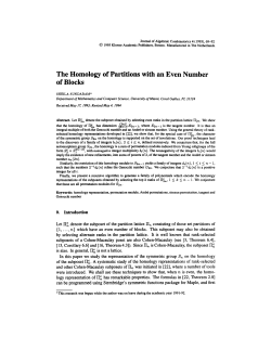 The Homology of Partitions with an Even Number of Blocks