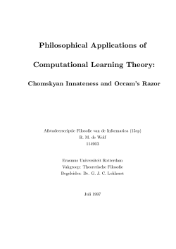 Philosophical Applications of Computational Learning Theory:
