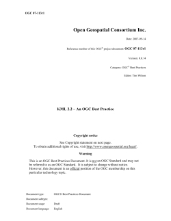 KML 2.2 &ndash; An OGC Best Practice - OGC Portal