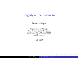 Tragedy of the Commons - New Mexico State University