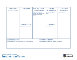 problem solution unique value proposition unfair advantage