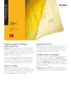 KODAK FLEXCEL SRH Flexographic Plates Brochure