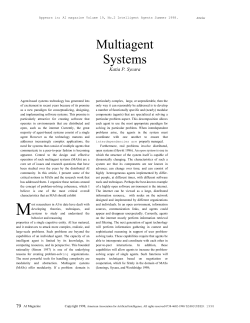 Multiagent Systems - Carnegie Mellon School of Computer Science