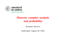 Discrete complex analysis and probability