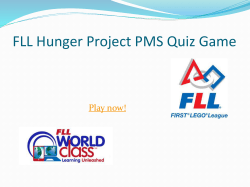 FLL Hunger Project PMS Quiz Game