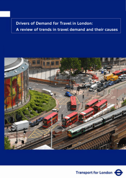 Drivers of Demand for Travel in London: A