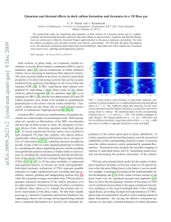 Quantum and thermal effects in dark soliton formation and dynamics