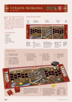 ComponentS GAME BOARD PARTS GAME SETUP