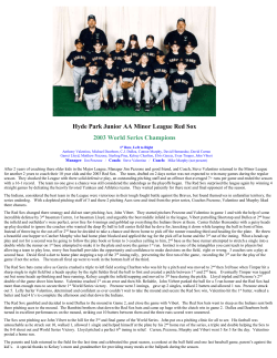 2003 Hyde Park Minor League Red Sox - World