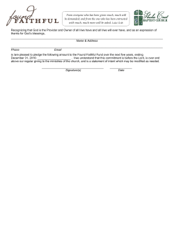 Pledge Card Capital Campaign Edit one card