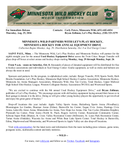 For Immediate Release