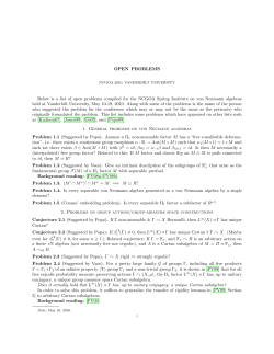 Open Problems. - Vanderbilt University